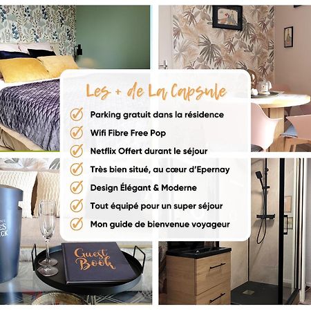 Gite Urbain - La Capsule - Parking Épernay Eksteriør billede